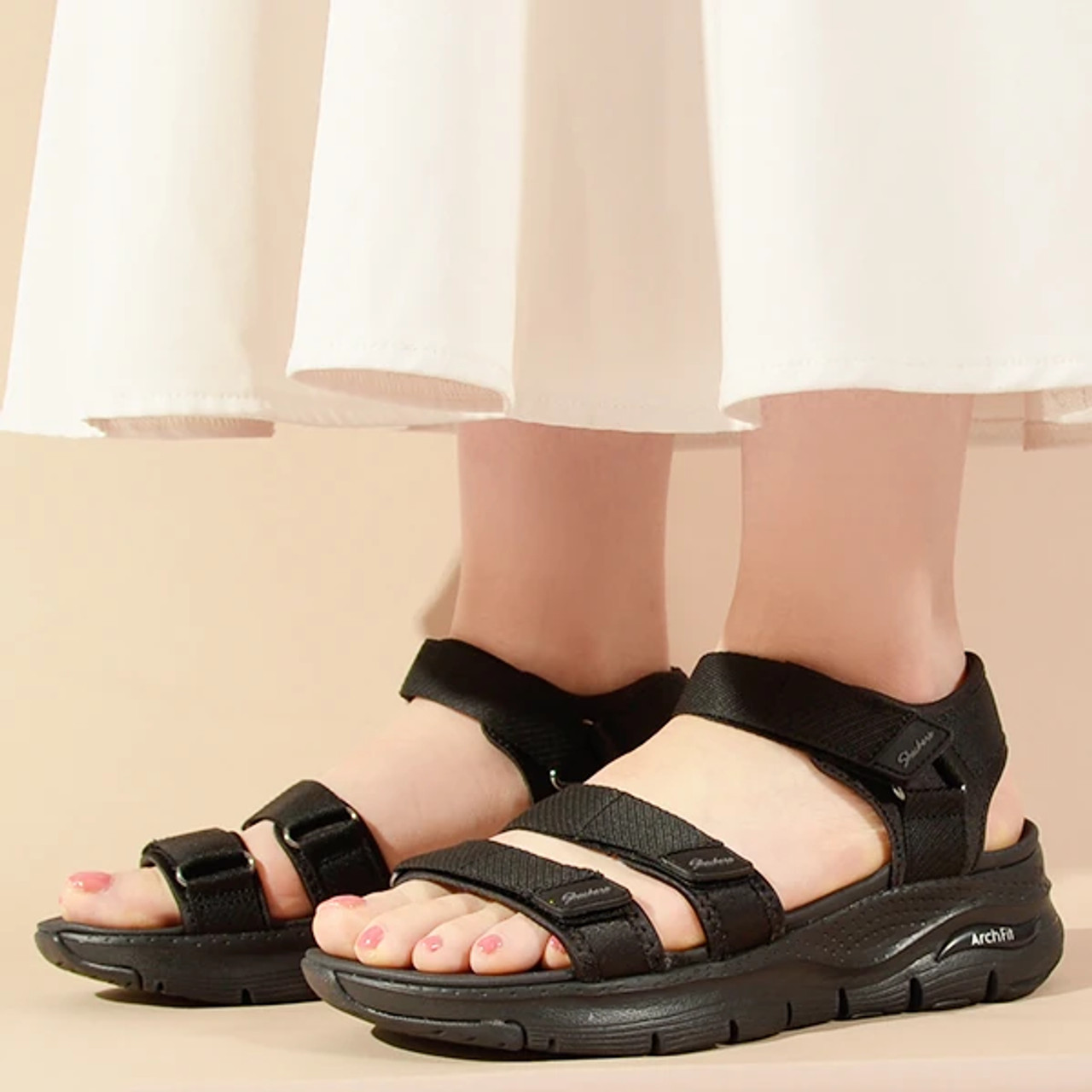 Front Page -UK Clothing Sales Shop Skechers Arch Fit Fresh Bloom 119305 BBK newshoes ie